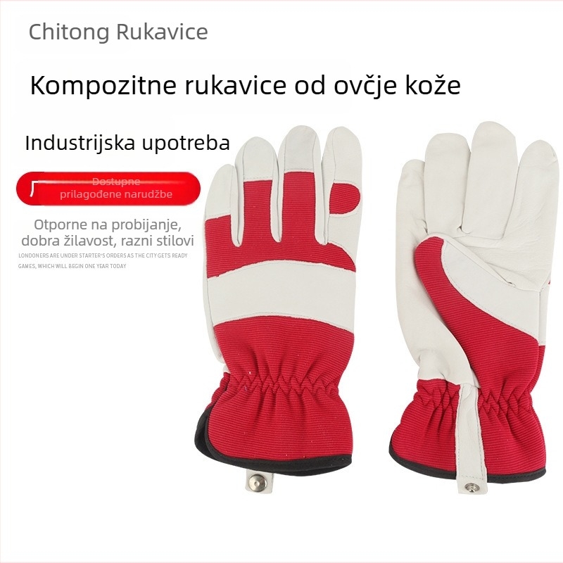 Prilagođene rukavice od kozje kože s kompozitnom tkaninom za alpinističke aktivnosti, spašavanje i zavarivanje