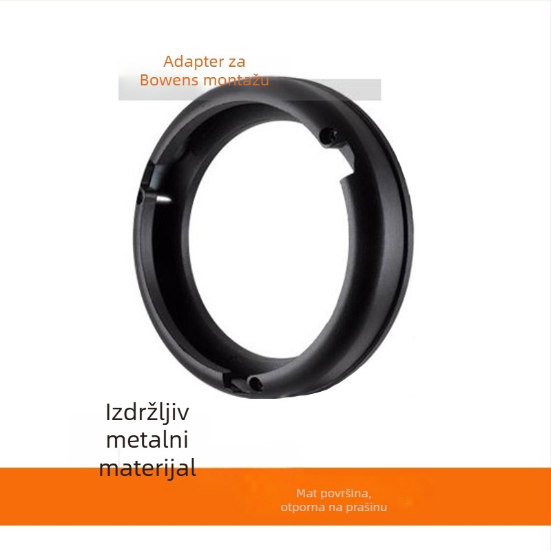 Baorong bajonetni adapter ploča za studijsku lampu, kompatibilna s Ailinglong bljeskalicom, mat završni metalni sloj
