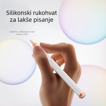 Jianchuang Linghuan dodirno pero s mehanizmom izvlacenja, gel olovka za učenike, brzo sušenje, ST vrh, dvostruka kuglica, crna