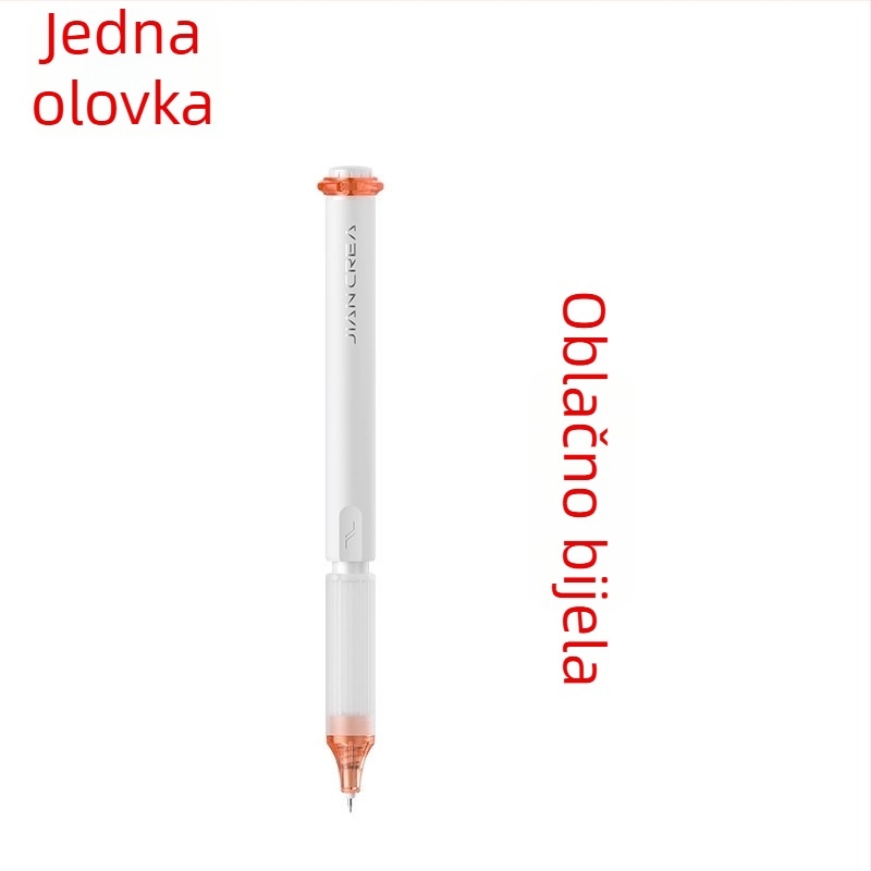 Jianchuang Linghuan dodirno pero s mehanizmom izvlacenja, gel olovka za učenike, brzo sušenje, ST vrh, dvostruka kuglica, crna
