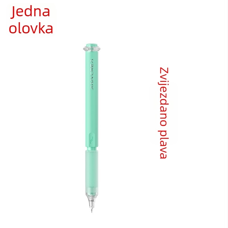 Jianchuang Linghuan dodirno pero s mehanizmom izvlacenja, gel olovka za učenike, brzo sušenje, ST vrh, dvostruka kuglica, crna