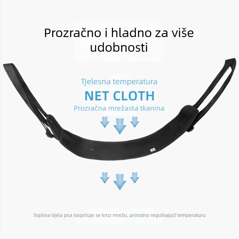 Podizni postroj za pse s invaliditetom i starije pse – prsni pojas i povodac