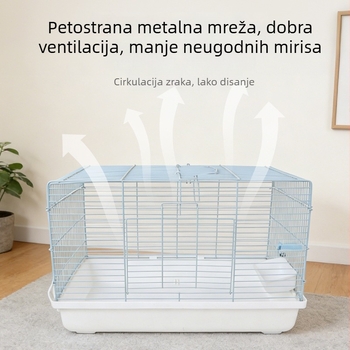 Osnovni kavez za glodavce za hamstera s gnijezdom za zlatnog hamstera, unutarnji kavez za sve sezone, minimalistički stil.