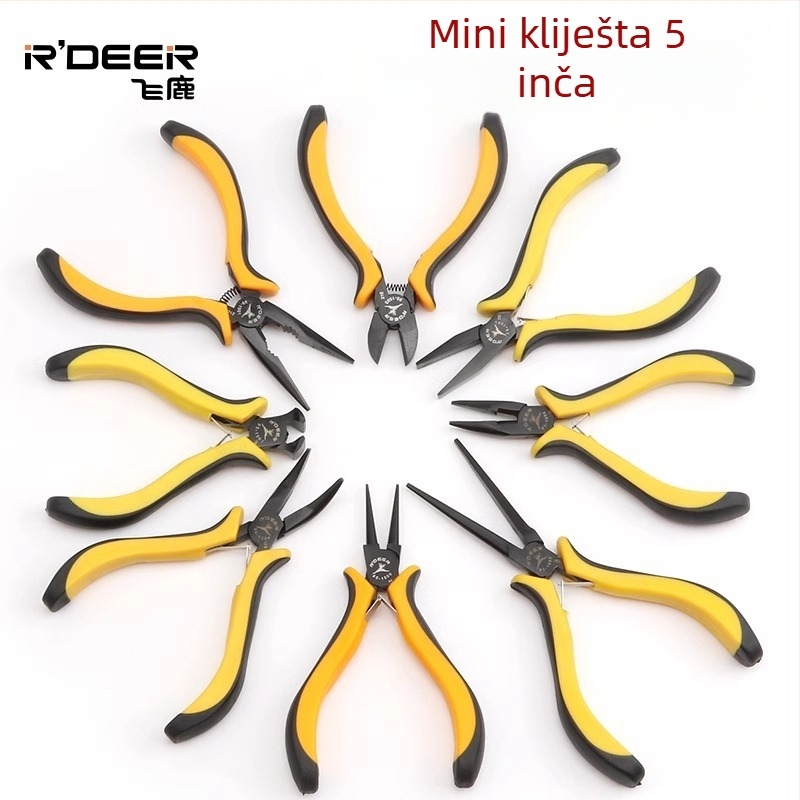 Flying Deer 5-inčnih mini klešta s igličastim nosom i različitim oblicima čeljusti
