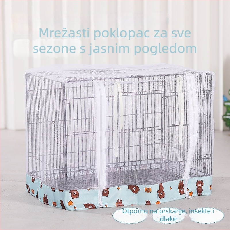 Dahajući mrežasti pokrov za kućne ljubimce i ptice, otporan na prašinu i komarce, prozračni mrežasti pokrov za kaveze pasa i ptica.