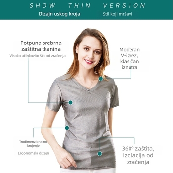 Minnie Četiri sezone unisex majica za zaštitu od zračenja sa srebrnim vlaknima