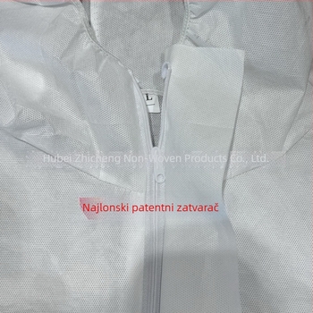 Prozirno zaštitno odijelo od SMS materijala za nuklearnu elektranu, zaštita od prašine, veličina 3L.