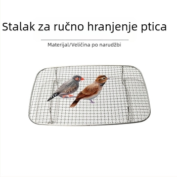 Stalak za ptičice od 304 nehrđajućeg čelika za papagaje, model A21 Versailles, posuda za mliječnu prašinu, donja mreža za odvajanje izmeta, inkubacija