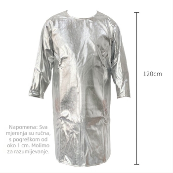 VLEN protupožarna zaštitna odjeća s aluminijskom folijom za visoke temperature, reverzibilna zaštitna jakna