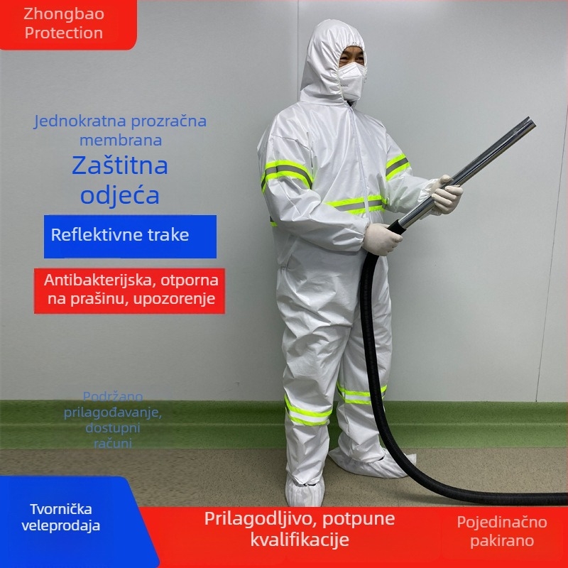 Ljetni lagani prozračni kombinezon za rad s reflektirajućim trakama, za radionicu i auto popravak; zaštitno odijevanje za naftnu i petrohemijsku industriju