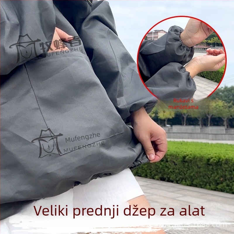 Prozračan pčelarski zaštitni kostim s kapom
