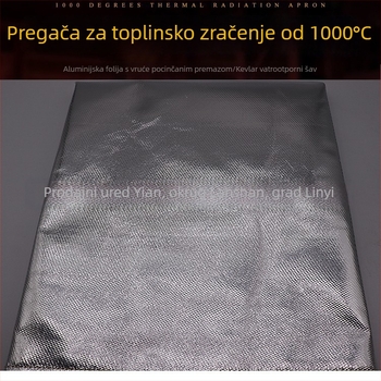 Aluminijska folija toplinsko izolacijska pregača i zaštitno odijelo, otporno na plamen i prskanje, za visoke temperature u metalurgiji i kemijskoj industriji
