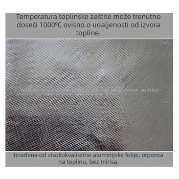 Aluminijska folija toplinsko izolacijska pregača i zaštitno odijelo, otporno na plamen i prskanje, za visoke temperature u metalurgiji i kemijskoj industriji