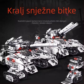 Vojni tenk blokovi kompatibilni s Lego – edukativne slaganje za dječake, dar djeci s oklopnim vozilom.