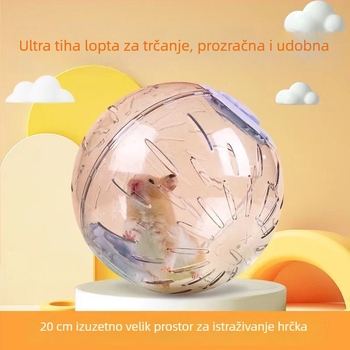 Hamsterova lopta za trčanje – tiha vježbna lopta, velika vanjska lopta za hamster