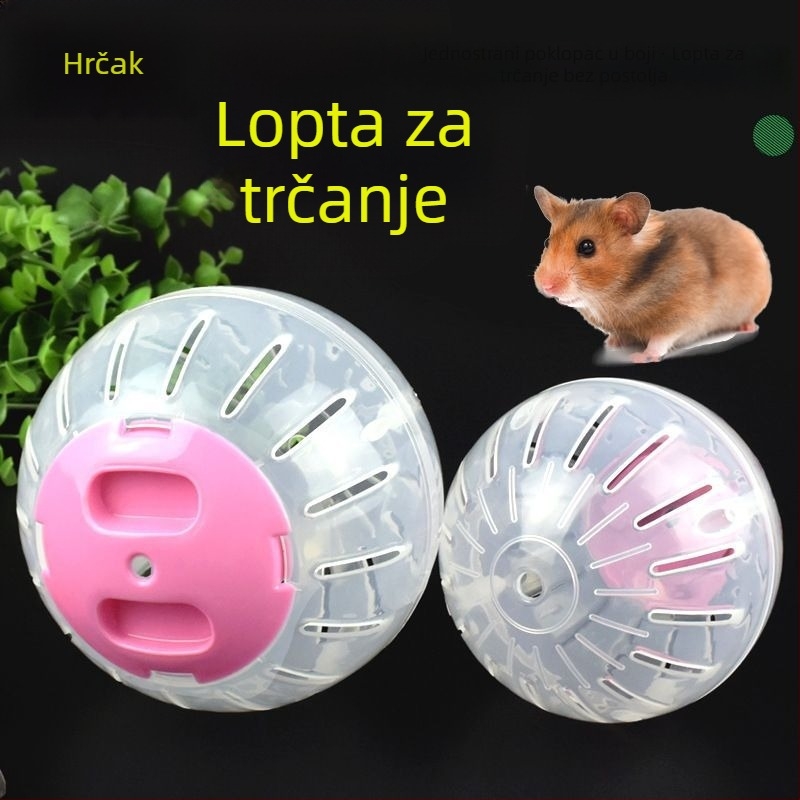 Tiho trkaći kotačić za hamstere s kristalnom kuglom za male hamstere