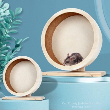 Drveni kotač za hamstere, tih okret i dekorativna igračka za hamster