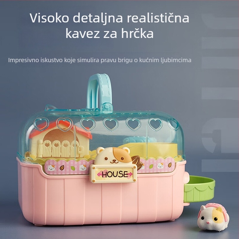 MIMIWORLD nestašni hamster – igra s hranjenjem za djecu, interaktivna njega životinja