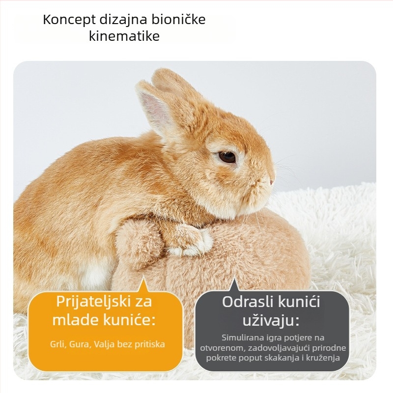 Igračka za zeca za ublažavanje stresa i podrezivanje noktiju, pogodna za patuljaste zečeve i guinejske svinje