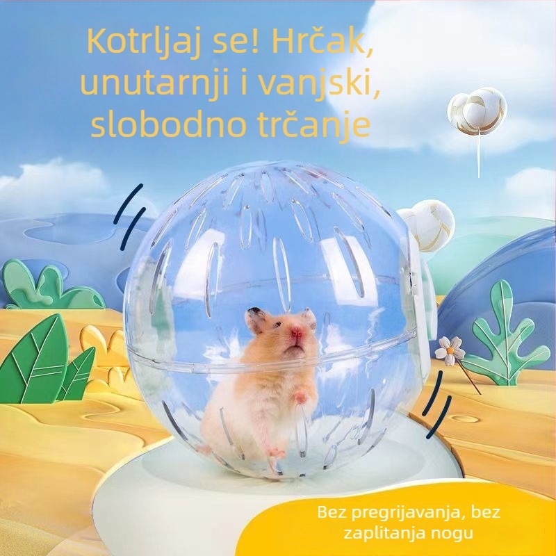Hamsterova lopta za trčanje, tiho vježbanje, ekstra velika vanjska lopta