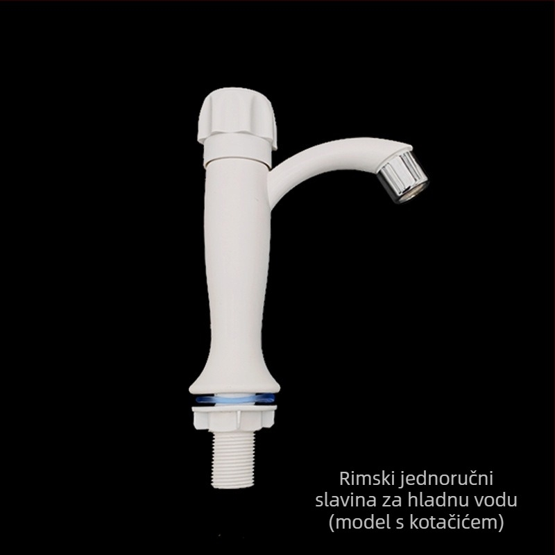 Visoka POM slavina za drez za kuhinju i kupaonicu, jednoručna, moderni minimalistički dizajn, ugradnja na ploču