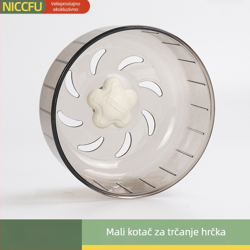 Kružni kotač za hrčke, promjer 13 cm, cilindrični mehanizam i bajonetni nosač