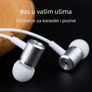 Žične in-ear karaoke slušalice s Type-C i 3,5 mm priključkom za pjevanje