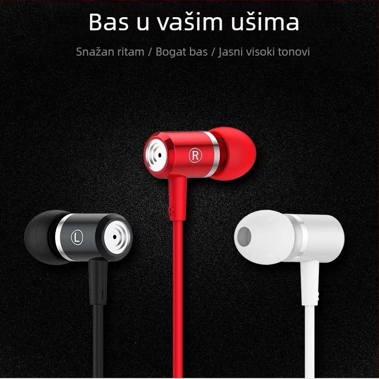 Žične in-ear karaoke slušalice s Type-C i 3,5 mm priključkom za pjevanje