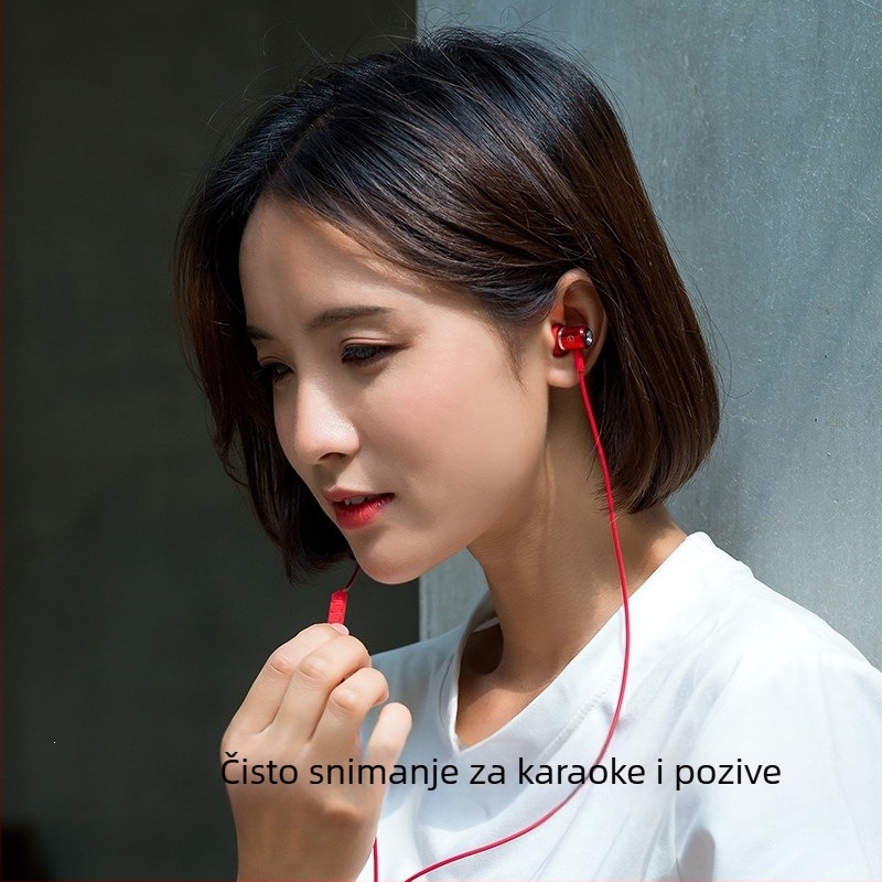 Žične in-ear karaoke slušalice s Type-C i 3,5 mm priključkom za pjevanje