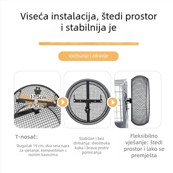 Tiho zidni trenažni kotač za Sugar Gliders, Squirrels, Chinchillas i Hamsteri – Ekstra veliko igračko za brušenje noktiju