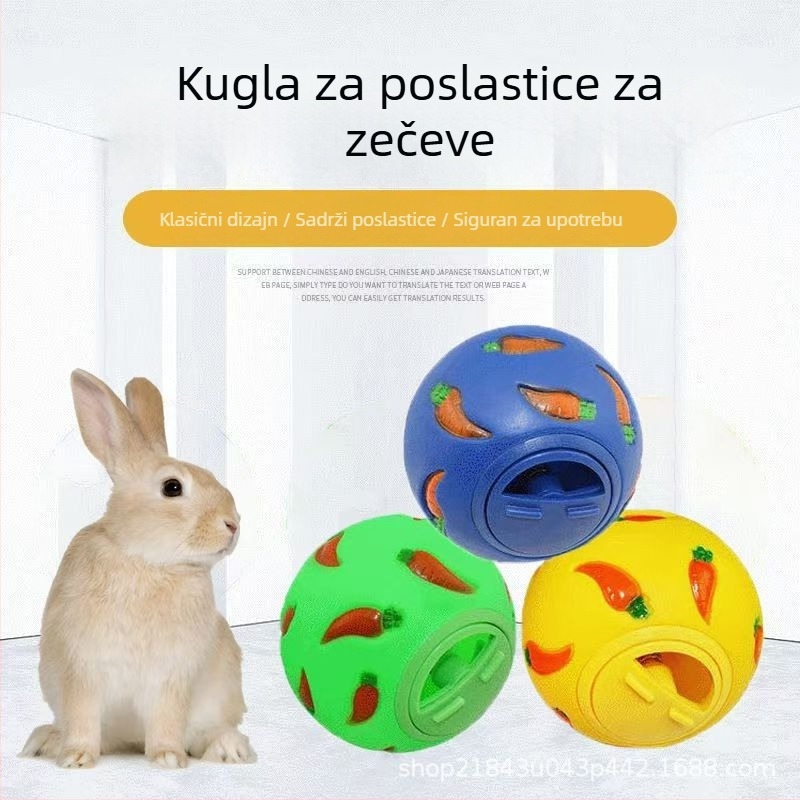 Kugla za polagano hranjenje malih kućnih ljubimaca s prilagodljivim prekidačem