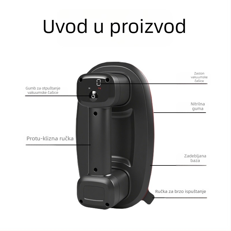 Električna vakumska čašica za staklo za podizanje teških predmeta i premještanje velikih ploča