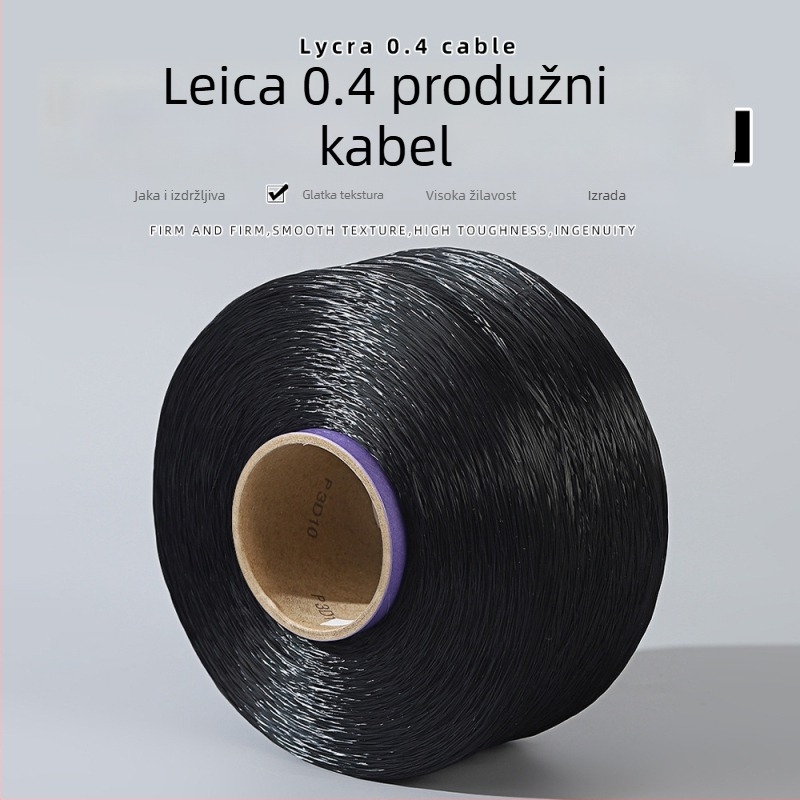 4500 m crna elastična nit za produženje kose, 0.8 mm, za DIY pletenje perli, čvrsta i izdržljiva