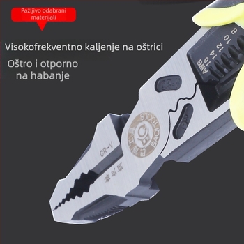 Set kliješta za žicu, 8 inča i 6 inča, kliješta s dugim vrhom, višestruke kliješte za skidanje izolacije za kućnu električnu upotrebu