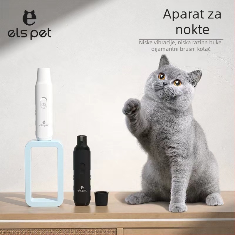 Set za njegu noktiju kućnih ljubimaca: električni pilnik za nokte i kliješta za pse i mačke, alati za čišćenje