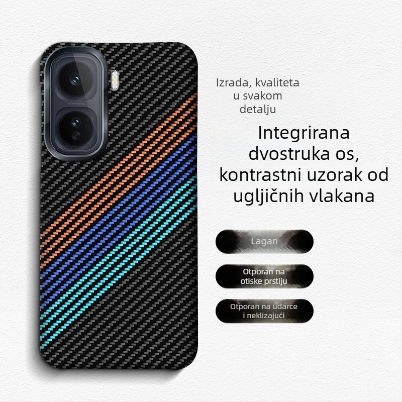 Kućište za iQOO Neo11, karbonsko vlakno, potpuno zaštita od pada, minimalistički INS stil
