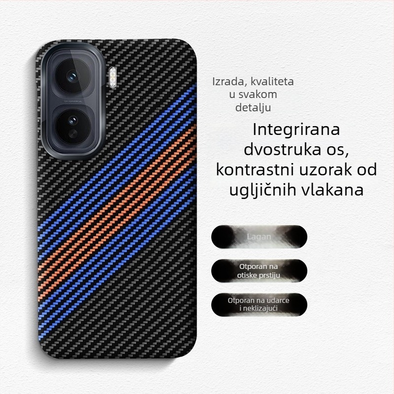 Kućište za iQOO Neo11, karbonsko vlakno, potpuno zaštita od pada, minimalistički INS stil