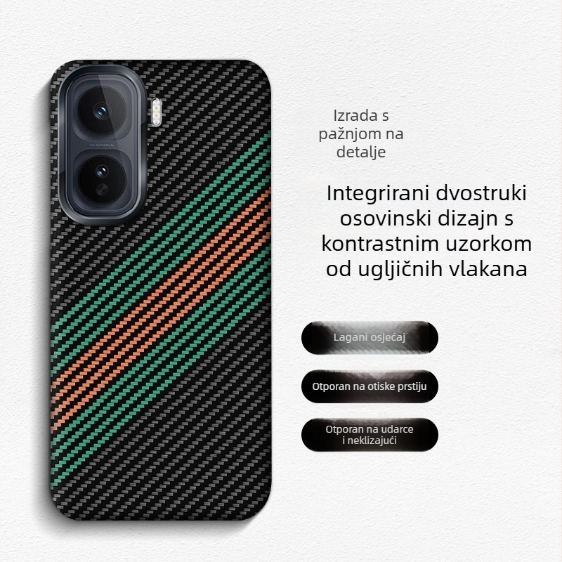 Kućište za iQOO Neo11, karbonsko vlakno, potpuno zaštita od pada, minimalistički INS stil