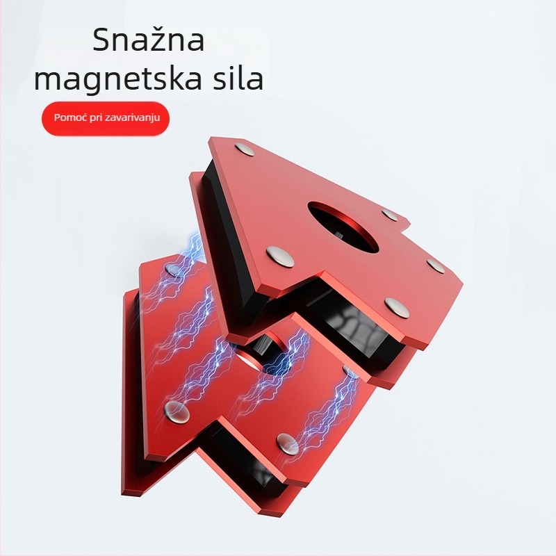 Snažan magnetski držač za zavarivanje s višestrukim kutnim pozicioniranjem, 90° pravokutni locator i magnetska mjera za kutove zavarivanja