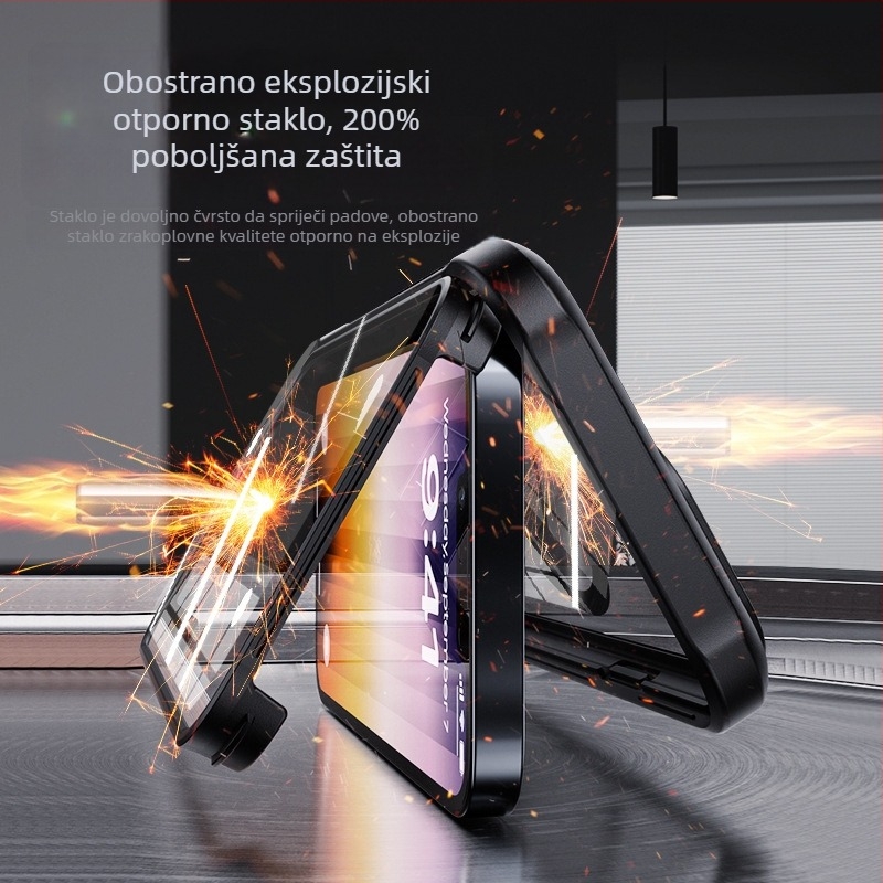 Magnetno dvostruko staklasto kućište za iPhone 16E, zaštita od padova