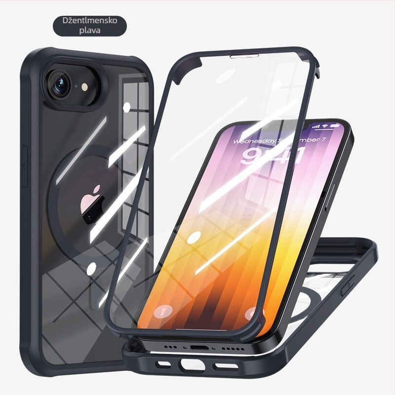 Magnetno dvostruko staklasto kućište za iPhone 16E, zaštita od padova