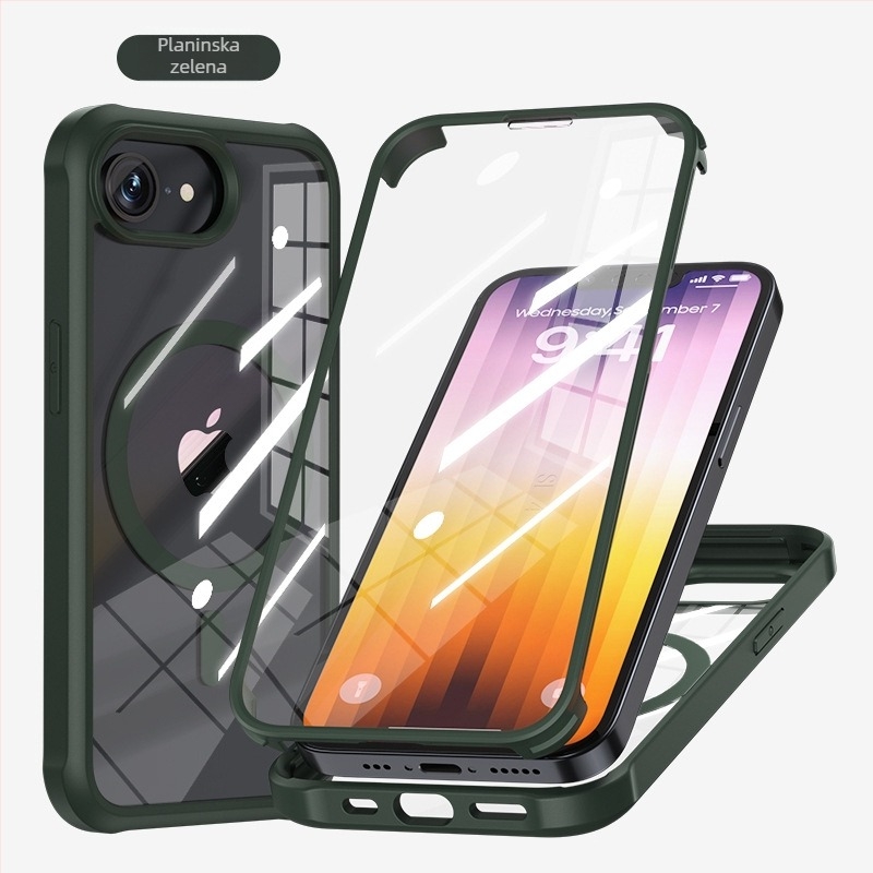 Magnetno dvostruko staklasto kućište za iPhone 16E, zaštita od padova