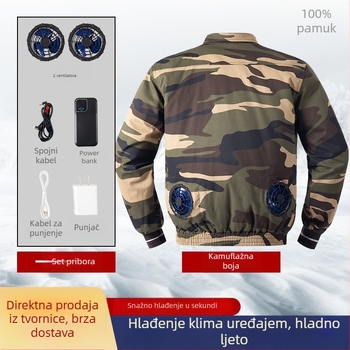 Ljetna radna odjeća za hlađenje – gornji dio od guste pamučne tkanine za zavarivanje i gradnju