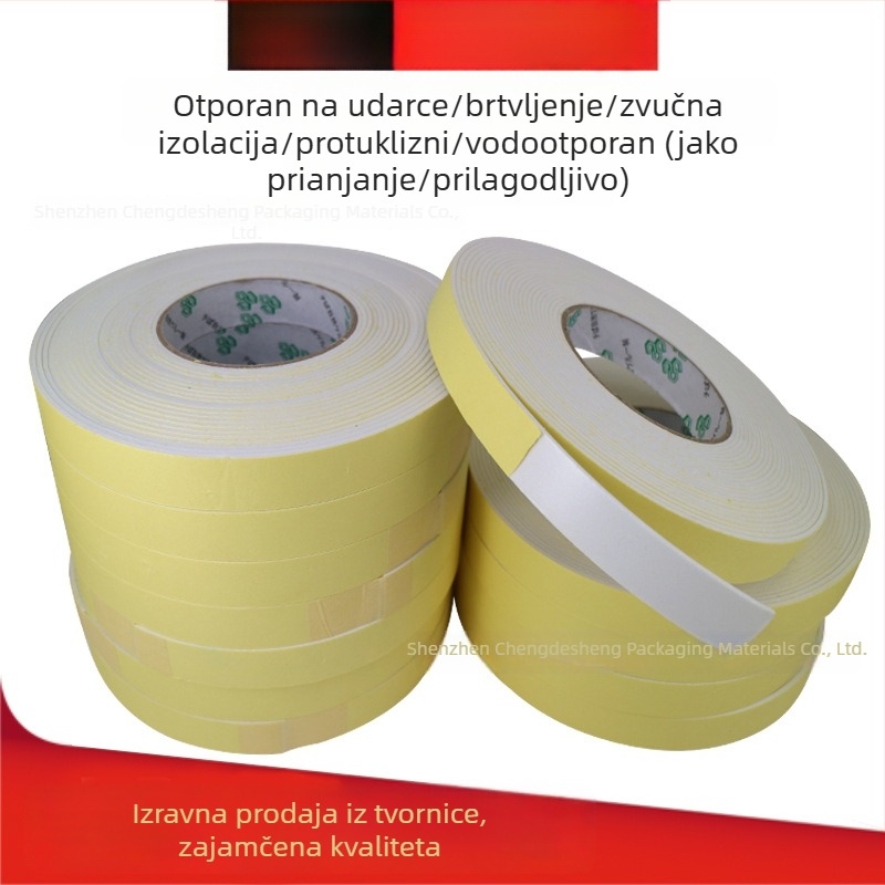 EVA pjena traka, jednostruka, crno-bijela, debela, apsorbira udarce