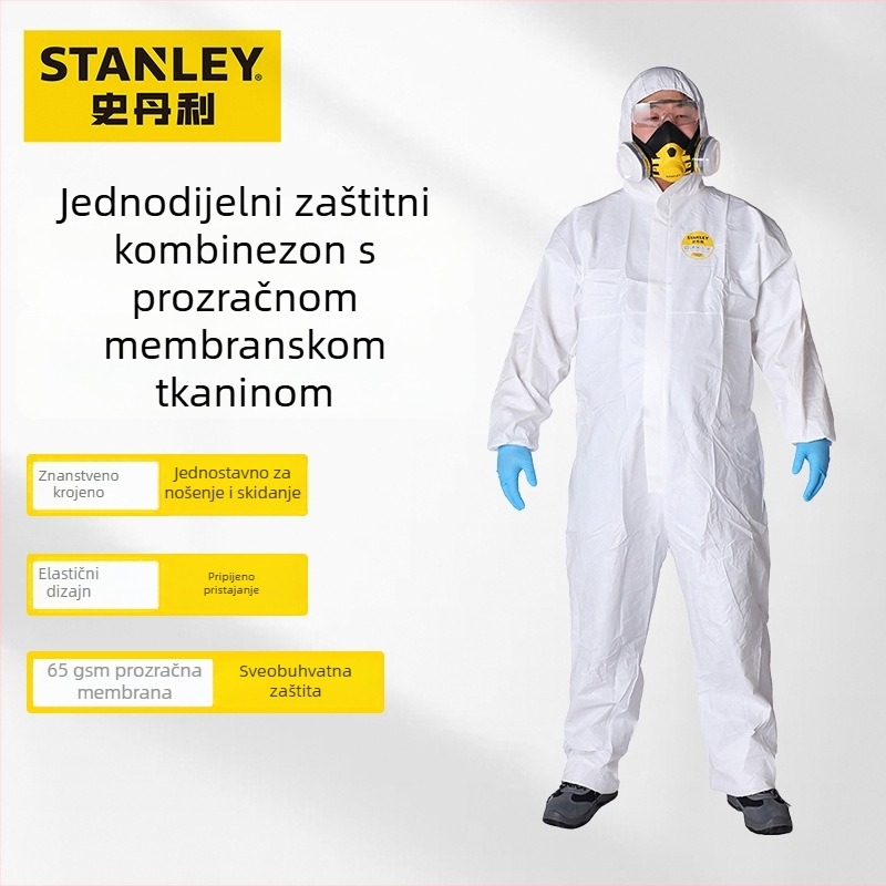 Stanley zaštitno odijelo, prozračno, antistatično, za preradu hrane i bojanje sprejom u tvornici