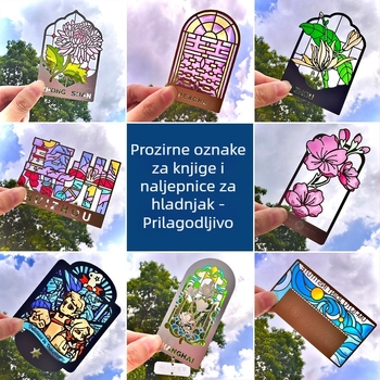 Prozirna metalna izrezana knjižna značka sa staklenim emajlom, magnetski hladnjak s učinkom svjetla i sjene — prilagođeni suvenir s lokacije