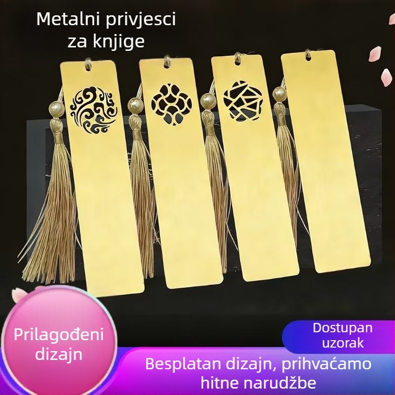 Personalizirani mosazni značnik za knjigu s izrezanim dizajnom u kineskom carsko-stilu, kreativni dizajn, suvenir za studentske aktivnosti i školsku obljetnicu, povratak u školu