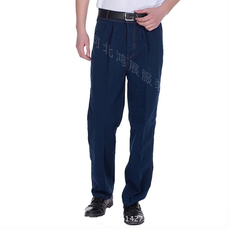 Debljane radne hlače za zavarivanje, za sve sezone, denim stil, za popravke motocikala i automobila, velika veličina