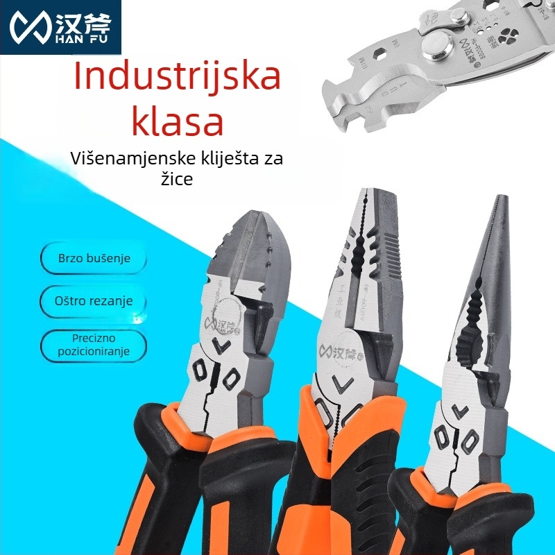 Hanax Višenamjenske dijagonalne kliješta, rezne kliješte za žicu, igličaste kliješte i odvijač izolacije