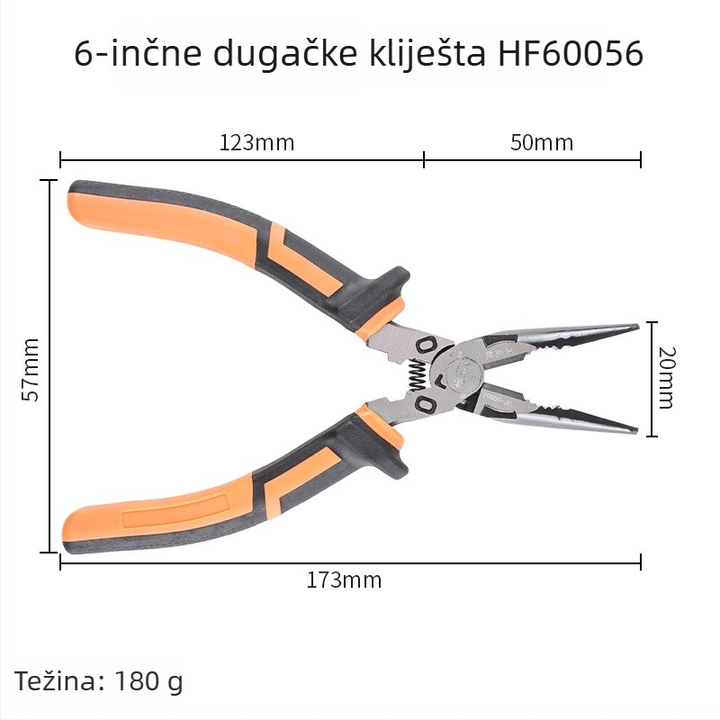 Hanax Višenamjenske dijagonalne kliješta, rezne kliješte za žicu, igličaste kliješte i odvijač izolacije